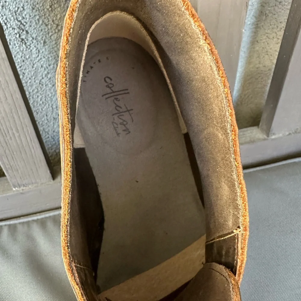 Clarks Brown Leather Chukka Boots
